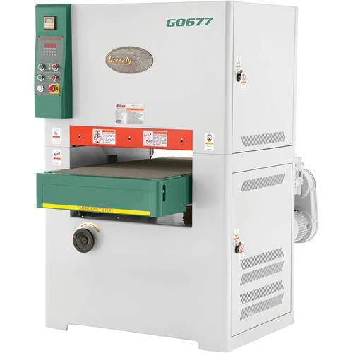 Image for Grizzly G0677 - 24" 15 HP 3-Phase Planer/Wide-Belt Sander