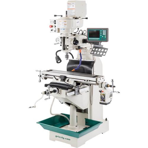 Image for Grizzly G0961 - 8" x 36" Variable-Speed Knee Mill with Power Feed and DRO