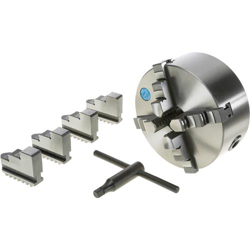 Image for Grizzly G9835 - 6" 4-Jaw Plain Back Scroll Chuck