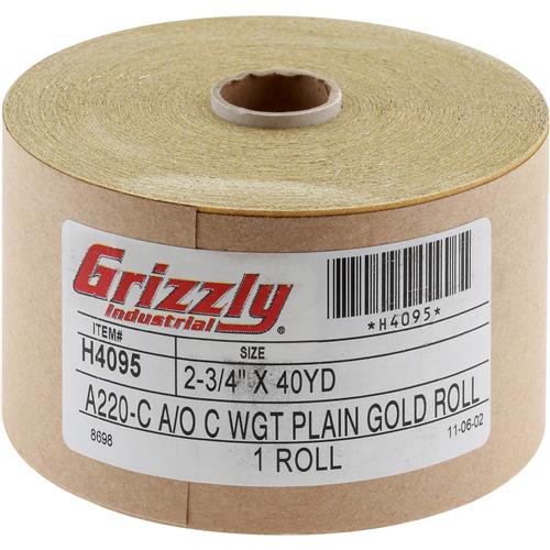 Image for Grizzly H4095 - 120' x 2-3/4" A/O Sanding Roll 220-C Grit