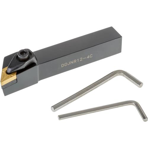 Image for Grizzly T10842 - Turning Toolholder DDJNR 3/4" x 5", 3-Deg. Cutting Angle, RH