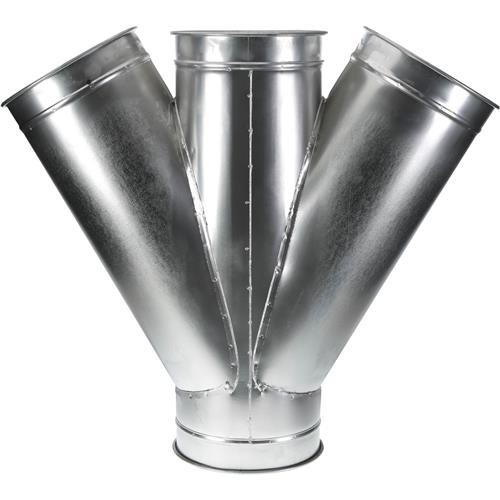 Image for US Duct T20421 - 10" to 10" x 10" x 10" Industrial Dust Collection Double Branch