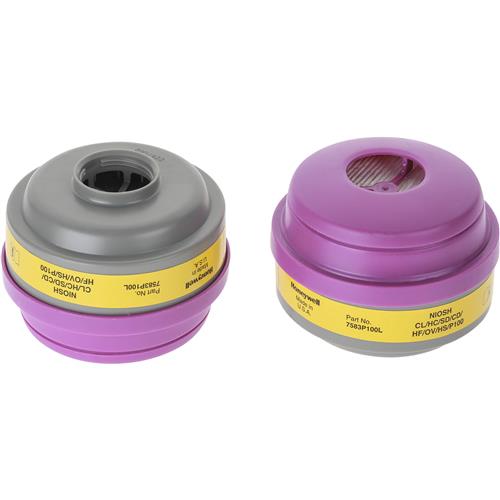 Image for R3 Safety T23546 - Organic Vapor and Acid Gas with P100 Cartridge, pair