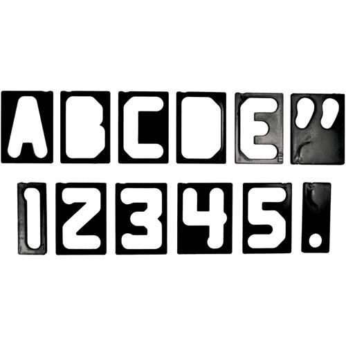 Image for Milescraft T27991 - 1.5" Horizontal Character Template Set