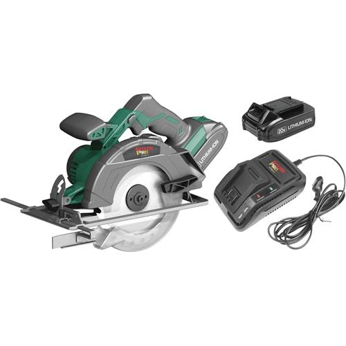 Image for Grizzly PRO T30293X2 - 20V 6-1/2" Circular Saw Kit with 2 Li-Ion Batteries & Charger
