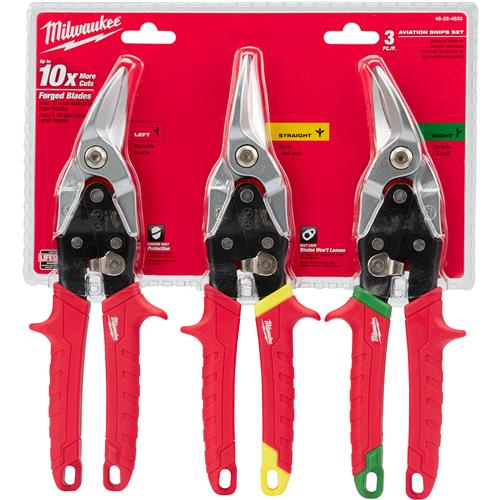 Image for Milwaukee T31118 - Aviation Snip Set, 3 Pc.