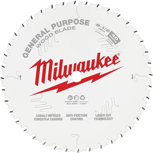 Image for Milwaukee T31125 - 8-1/2" 40T General Purpose Circular Saw Blade