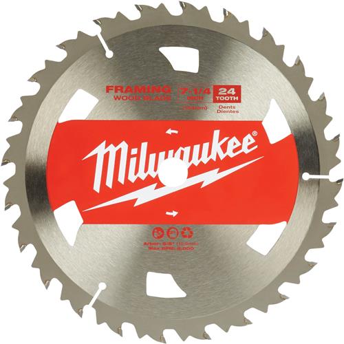 Image for Milwaukee T31377 - 7-1/4" 24T Framing Circular Saw Blade 12 ATB