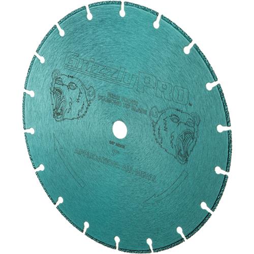 Image for Grizzly PRO T31689 - 9" Metal Cutting Diamond Blade, 5/8" Arbor