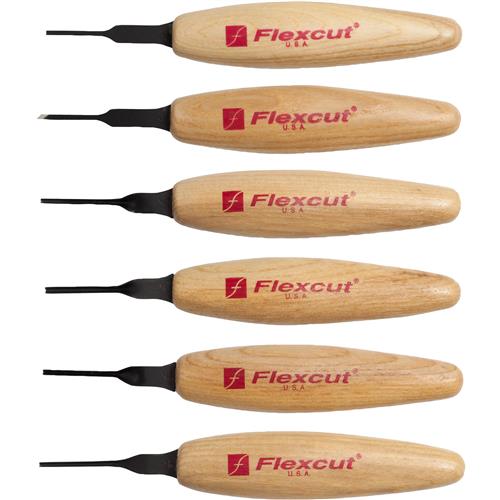 Image for Flexcut T32671 - 1.5mm Mixed Profile Micro Tool Set