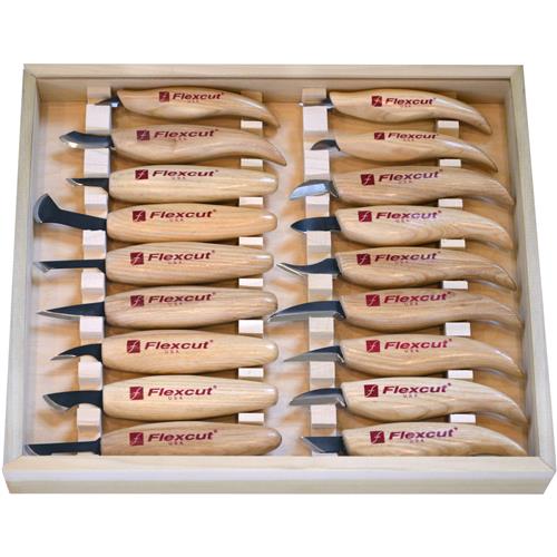 Image for Flexcut T32674 - 18 Pc. Deluxe Carving Knife Set