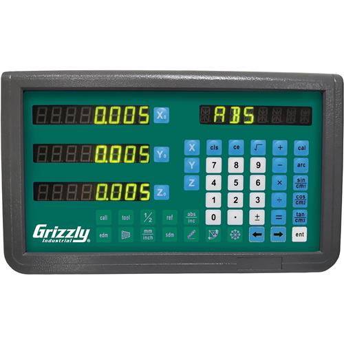 Image for Grizzly T33008 - 7-7/8" x 39-3/8" 2-Axis Lathe DRO