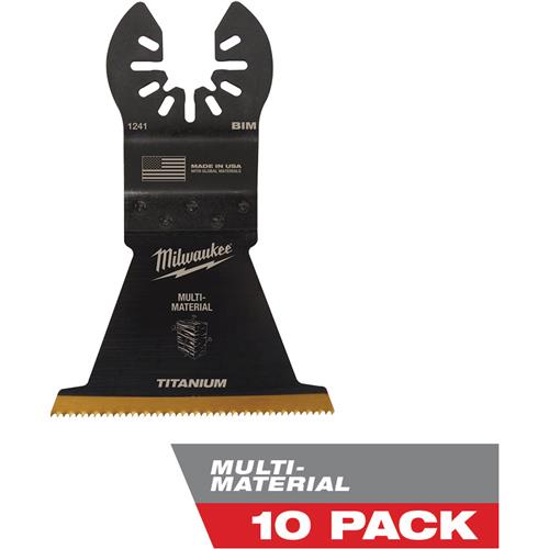 Image for Milwaukee T33111 - 2-1/2" Titanium Bi-Metal Multi-Material Oscillating Multi-Tool Blade, 10 Pk.