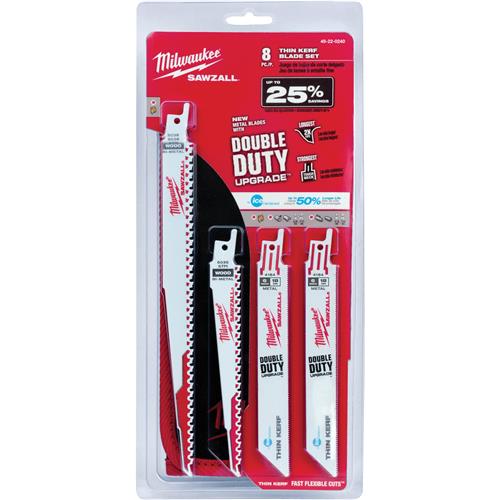 Image for Milwaukee T33396 - SAWZALL Metal and Wood Blade Set - 8 pc.