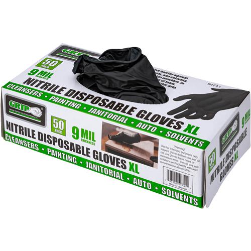 Image for GRIP T33436 - Nitrile Disposable Gloves, 50 Pk. - X-Large