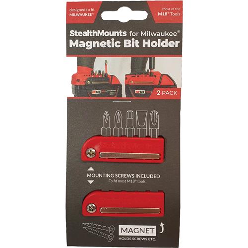 Image for StealthMounts T33656 - Bit Holder for Milwaukee M18 - 2-Pk.