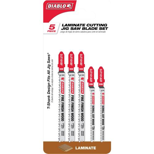 Image for Freud T33789 - Bi-Metal Jig Saw Blade for Laminate, 5 Pk.