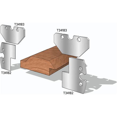 Image for Grizzly T34183 - 3/4" V-Shiplap Side Knives, 2-Pk.