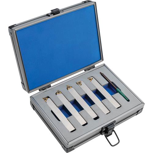 Image for HARLINGEN T34448 - 5-Pc. Indexable Carbide Turning Tool Set, 1/2"