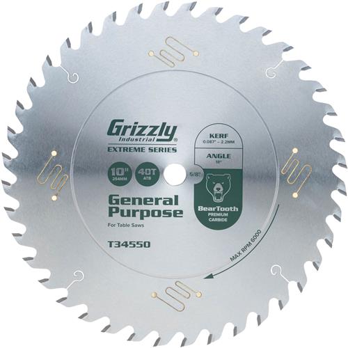 Image for 10" x 5/8" 40T ATB Extreme Series Thin Kerf Combination Saw Blade
